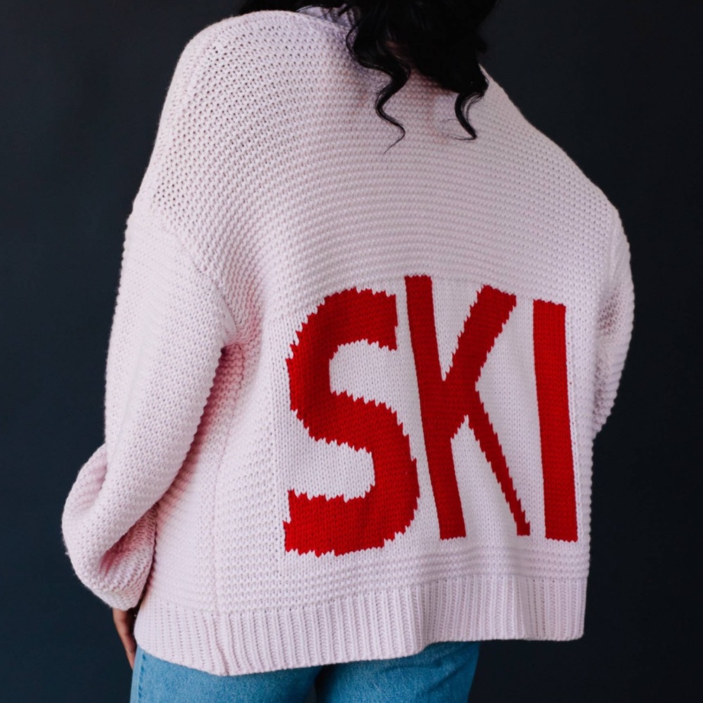 Pink and Red Ski Cardigan